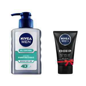 NIVEA 妮维雅 男士控油洗面奶 150ml 送洗面奶50ml 19.9元包邮（需用券）