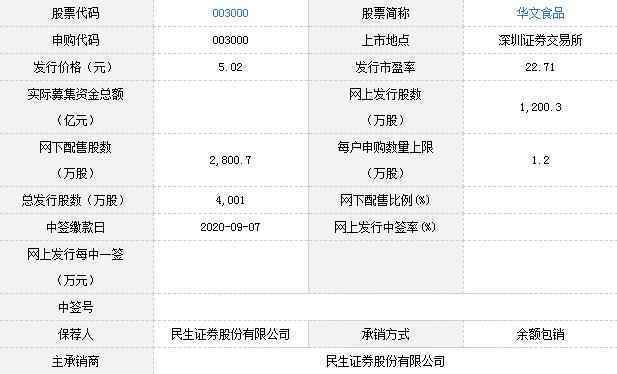 华文食品基本情况