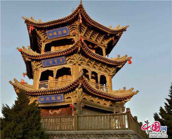 甘肃民乐：魁星一楼昭日月 武运昌盛冠古今