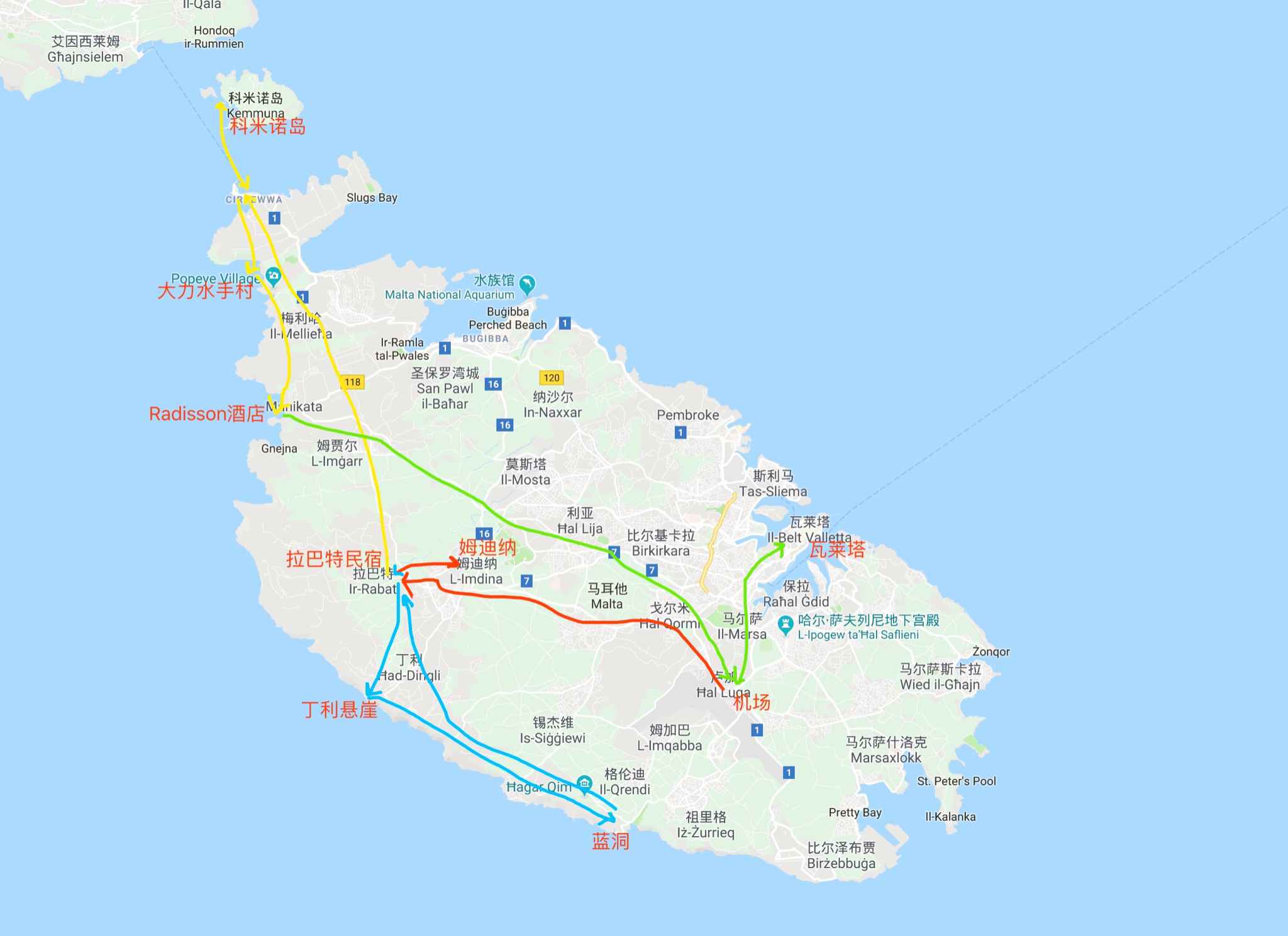马耳他，两岛深度自驾,马耳他自助游攻略